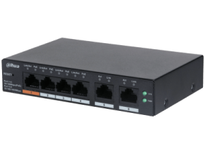 Dahua 6-Port Cloud Managed Desktop Switch with 4-Port PoE (CS4006-4ET-60)