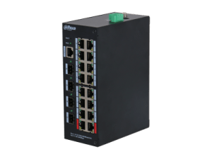 Dahua 20-Port Managed Hardened Gigabit Switch with 16-Port PoE (HS4420-16GT-190)