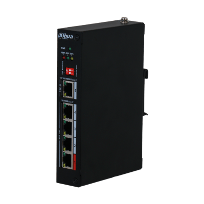 Dahua 5-Port PoE Extender with 4-Port PoE Out and 1-Port PoE In (PFT1500)